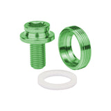 Wanyifa Titanium Bolt M8x15mm Crank Cap Bottom Bracket Axle Screw Bike Center Shaft Crankset Cover Square Hole Fixing Bolts Pitch 1.0mm