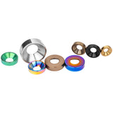 Wanyifa Titanium Washer M3 M4 M5 M6 M8 Countersunk Washers for DIN7991 Countersunk Screw Bolt Decorative Gaskets Modifications