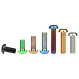 Wanyifa Titanium Bolt M8x15 20 25 30 35mm Button Hex Allen Key Head Screw for Motor Bike Disc Brake