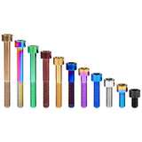 Wanyifa Titanium Bolt M5x10 12 16 18 20 23 25 30 35 40 45 50 55 60mm DIN912 Cap Socket Hex Allen Head Screw for Motorcycle Bicycle