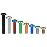 Wanyifa Titanium Bolt M4x6 8 10 12 15 20mm Button Hex Allen Key Head Screw for Bicycle