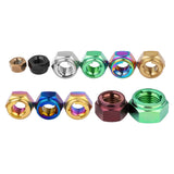 Wanyifa Titanium Nut M4 M5 M6 M8 M10 M12 Hexagon Metal Lock Nuts for Bicycle Motorcycle Car Ti Fasteners