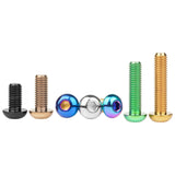 Wanyifa Titanium Bolt M8x15 20 25 30 35mm Button Hex Allen Key Head Screw for Motor Bike Disc Brake
