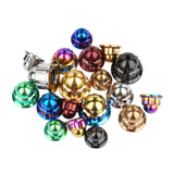 Wanyifa Titanium Nut M6 M8 M10 Dome Cap External 12-Point Acorn Nuts for Motorcycle Car Exhaust Pipe