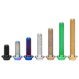 Wanyifa Titanium Bolt M3x6 8 10 12 15 18 20mm Disc-Shaped Umbrella Torx T10 Head with Logo Screw Ti Fasteners