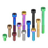 Wanyifa Titanium Bolt M6x10 15 16 18 20 25 30 35 40 45 50 55 60 65mm DIN912 Cap Hex Allen Head Screw for Mountain Road Bike