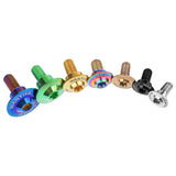 Wanyifa Titanium Bolt M6x18 20 22mm Disc-Shaped Torx T30 Step Screw for Locomotive Motorcycle Shell Modification