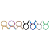 Wanyifa Titanium Clip 9.8mm Upper Pump Tubing Air Filter Waste Oil Pipe Fuel Line Spring Clips Clamps Sealing Hose Motorcycle Clips Clamp