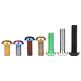 Wanyifa Titanium Bolt M8x15 20 25 30 35mm Button Hex Allen Key Head Screw for Motor Bike Disc Brake