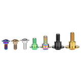 Wanyifa Titanium Bolt M6x18 20 22mm Disc-Shaped Torx T30 Step Screw for Locomotive Motorcycle Shell Modification