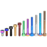 Wanyifa Titanium Bolt M5x10 12 16 18 20 23 25 30 35 40 45 50 55 60mm DIN912 Cap Socket Hex Allen Head Screw for Motorcycle Bicycle