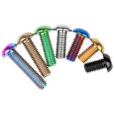 Wanyifa Titanium Bolt M6x12 16 20 25 30mm Button Hex Allen Head Screws for Motorcycle Car Aeromodelling Refit