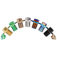Wanyifa Titanium Bolt M7x4mm M9x10mm Road Bike Schaltung Oil Bleed Bolt Hose Locking Bolts Bicycle Oil Injection Hole Screw Oil Pipe Hose Lock Screws for Shimano  R7020 R8020 R8070 R8170 R9170