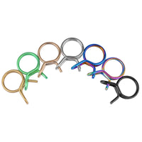 Wanyifa Titanium Clip 9.8mm Upper Pump Tubing Air Filter Waste Oil Pipe Fuel Line Spring Clips Clamps Sealing Hose Motorcycle Clips Clamp