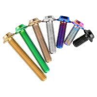 Wanyifa Titanium Bolt M3x6 8 10 12 15 18 20mm Disc-Shaped Umbrella Torx T10 Head with Logo Screw Ti Fasteners