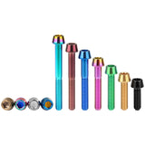 WanyifaチタンボルトM6x1015 16 18 20 25 30 35 40 45 50 55 6065mmテーパーヘッドアレンキースクリュー自転車ヘッドセットブレーキボルト用