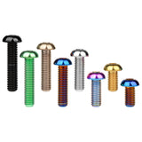 Wanyifa Titanium Bolt M8x15 20 25 30 35mm Button Hex Allen Key Head Screw for Motor Bike Disc Brake