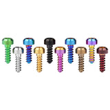 Wanyifa Titanium Screw M3x9mm Chamfered Torx T15 Head Self-Tapping Screws for Bike Motorcycle Car Boat Model Aircraft Modifications