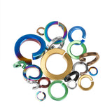 Wanyifa Titanium Washer M3 M4 M5 M6 M7 M8 M10 Split Lock Washers for Spring Lock Gaskets