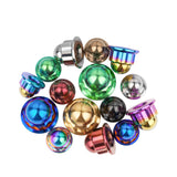 Wanyifa Titanium Nut M6 M8 M10 Dome Cap External 12-Point Acorn Nuts for Motorcycle Car Exhaust Pipe