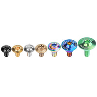 Wanyifa Titanium Bolt M6x14 15 16 17mm Disc-Shaped Torx T30 Step Screw for Locomotive Motorcycle Shell Modification