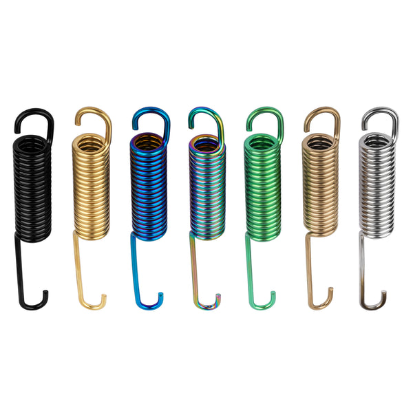 Wanyifa Titanium Spring Length 150mm Motorcycle Side Stand Spring Practical Parking Side Kickstand Spring Replacement for Motorcycle Scooter
