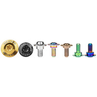Wanyifa Titanium Bolt M5/M6x11 12 13mm Disc-Shaped Torx Head Step Screw for Locomotive Motorcycle Shell Modification