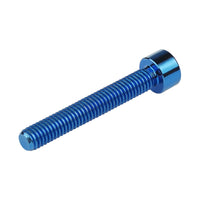 Wanyifa Titanium Bolt M6x40mm Cap Socket Hex Head Full Threaded Screw Blue Color for Bike Motorcycle