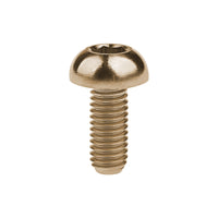 Wanyifa Titanium Bolt M5x12mm Button Hex Head Screw for Bicycle Disc Brake Rotor Water Bottle Cage
