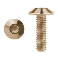 Wanyifa Titanium Bolt M4/M5/M6x10 12 15 20 25 30 35mm Umbrella Torx Head Screw for Bike Motorcycle Disc Brake Ti Fasteners