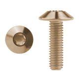 Wanyifa Titanium Bolt M4/M5/M6x10 12 15 20 25 30 35mm Umbrella Torx Head Screw for Bike Motorcycle Disc Brake Ti Fasteners
