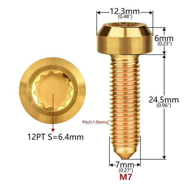 Msc Tornillo Titanio Torx M4x12 Mm Gr5 Con Ofertas En - Foto 8