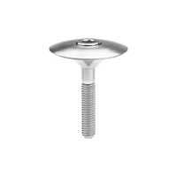 Wanyifa Titanium Bolt M6x35mm & Titanium Bowl Cover Top Cap Set for 1-1/8" Road Mountain Bike Headset Stem Bicycle Cycling Parts
