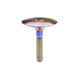 Wanyifa Titanium Bolt M6x35mm & Titanium Bowl Cover Top Cap Set for 1-1/8" Road Mountain Bike Headset Stem Bicycle Cycling Parts