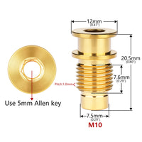 Wanyifa Titanium Bolt M10x20.5mm Road Bike UT R8000 Rear Derailleur Shaft Bolt Bicycle Shift Fixing Axle Screw Pitch 1.0mm